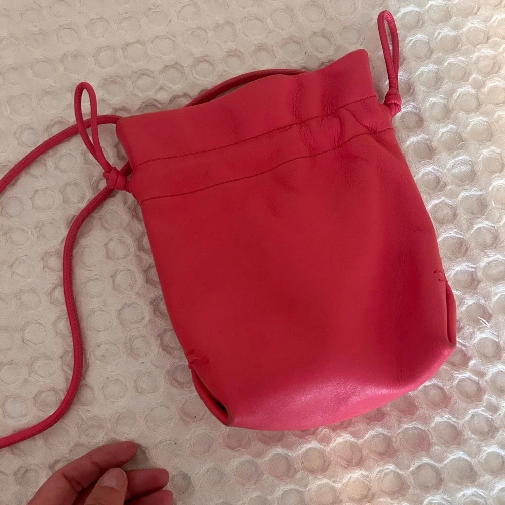 J. Crew Vibrant Pink Leather Mini Bag